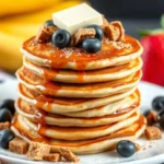 Protein Pancake Stacks Topped with EnerVita Bars